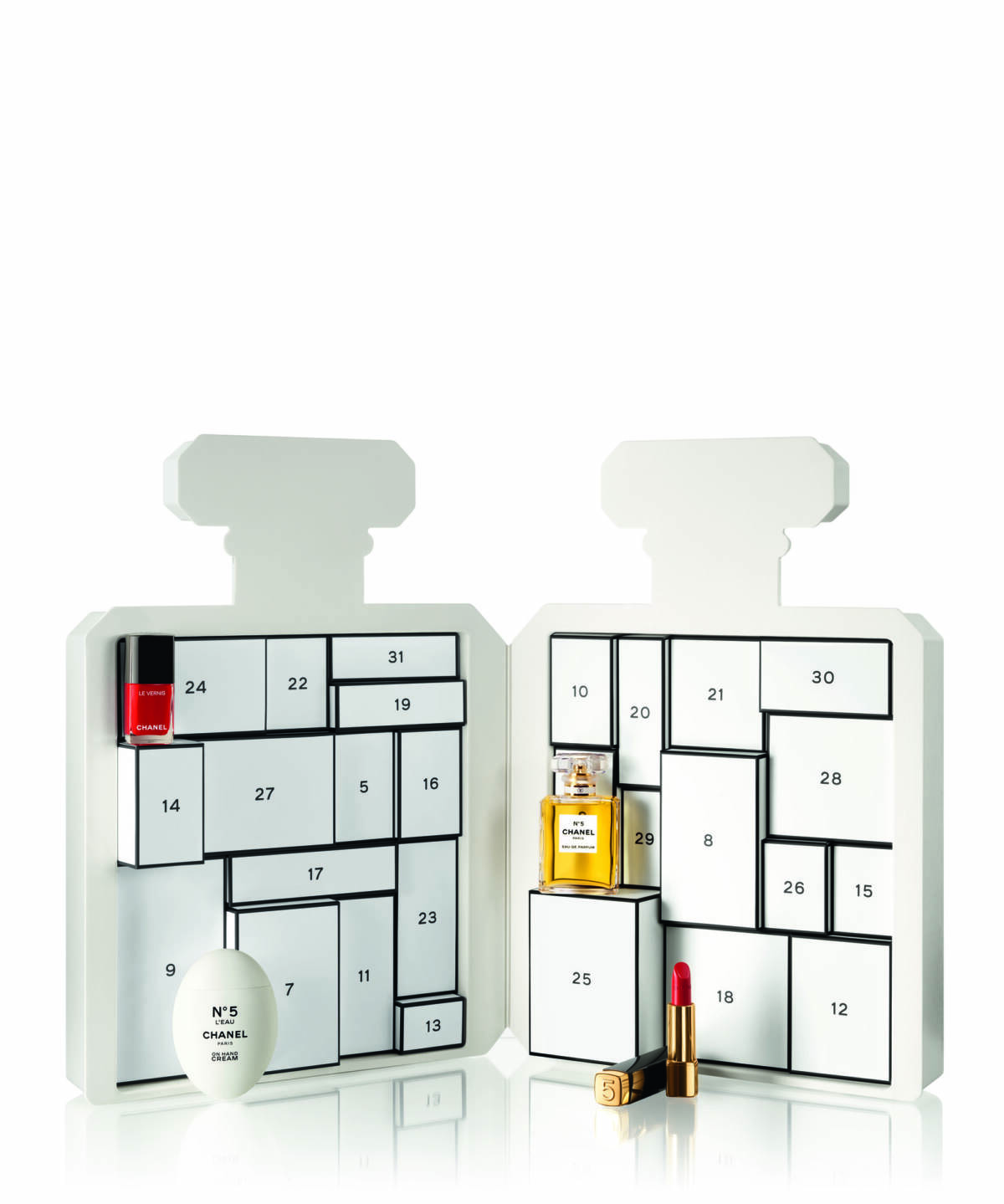 Fragrance & Cosmetics Coffret: Chanel Advent Calendar - Prix Formes de Luxe